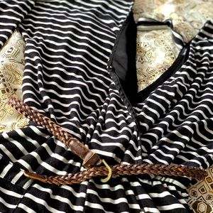 Striped LongSleeve Romper